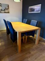 Eettafel met 4 stoelen – goede staat, Huis en Inrichting, Tafels | Eettafels, Ophalen, Gebruikt, 200 cm of meer, 50 tot 100 cm