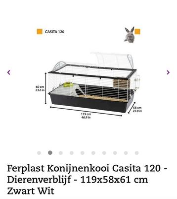 Ferplast konijnenhok Casita 120 beschikbaar voor biedingen