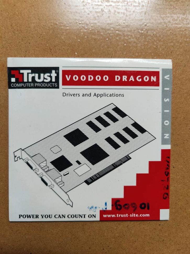 Trust Voodoo Dragon Grafische Kaart  software- Vintage, Computers en Software, Videokaarten, Gebruikt, Overige chipsets, AGP, Overige soorten