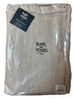 100% linnen hoeslaken 80x200/220x30 Zand, Eenpersoons, Nieuw, Ophalen of Verzenden, Hoeslaken of Sloop