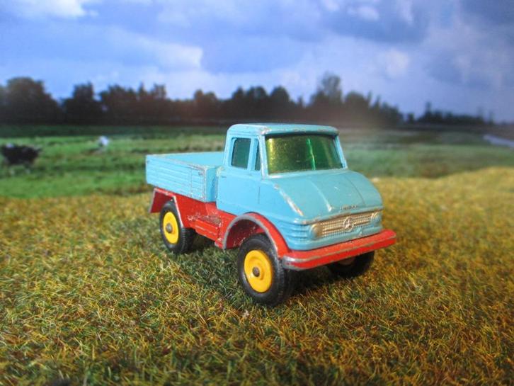 1/68 Mercedes-Benz Unimog Lesney No.49 1968 Regular Wheels 1, Hobby en Vrije tijd, Modelauto's | Overige schalen, Gebruikt, Bus of Vrachtwagen