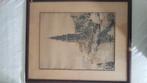 Pentekening Amsterdam f.bobbeldijk, Antiek en Kunst, Ophalen of Verzenden