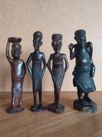 Afrikaanse houten beeldjes Kenia houtsnijwerk beelden, Antiek en Kunst, Kunst | Niet-Westerse kunst, Ophalen of Verzenden