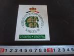 sticker belgië waregem 1996 WK vierspannen paard, Ophalen, Zo goed als nieuw, Bedrijf of Vereniging