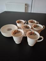 6 Wedgewood kop en schotels, model " Conway"., Huis en Inrichting, Ophalen of Verzenden, Zo goed als nieuw, Wedgwood, Kop(pen) en/of Schotel(s)