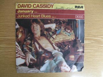 DAVID CASSIDY     JANUARY / JUNKED HEART BLUES  beschikbaar voor biedingen