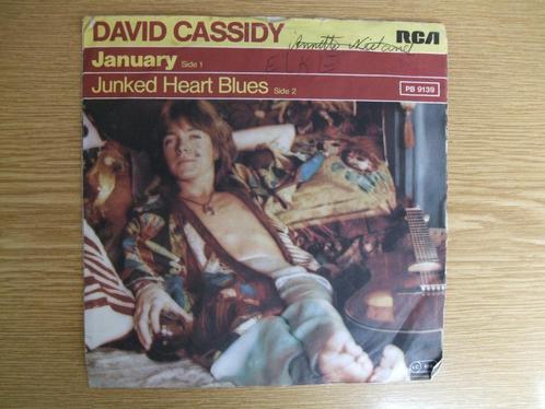 DAVID CASSIDY     JANUARY / JUNKED HEART BLUES, Cd's en Dvd's, Vinyl Singles, Zo goed als nieuw, Single, Pop, 7 inch, Ophalen of Verzenden