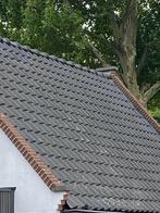 176 stuks Koramic Pottelberg Alegra 10 vlakke dakpannen, Doe-het-zelf en Verbouw, Ophalen, Steen of Klei, Zwart, Zo goed als nieuw