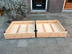 Grenen bedlades vintage look Flexa Lundia set/2, Huis en Inrichting, Slaapkamer | Bedden, Gebruikt, 90 cm, Overige kleuren, Ophalen of Verzenden