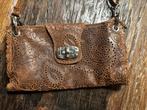 Bruin leer schoudertasje uit Italië van Vera Pelle, Sieraden, Tassen en Uiterlijk, Tassen | Damestassen, Ophalen of Verzenden
