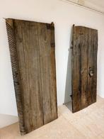 Oud eiken deuren 300 jaar oud, Doe-het-zelf en Verbouw, Hout en Planken, Ophalen, 25 tot 50 mm, Eiken, Plank