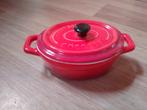 Mini Cocotte Pannetje - Rood, Ophalen of Verzenden, Gebruikt, Overige materialen, Kookpan of Snelkookpan
