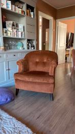 Fauteuil Kessels terracota kleur, Ophalen of Verzenden, Gebruikt, 75 tot 100 cm