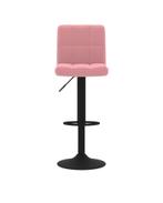 Barkrukken 2 st fluweel roze, Huis en Inrichting, Barkrukken, Kunststof, Info@bargains-by-dj.nl, Nieuw, Ophalen of Verzenden