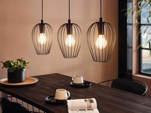 *NIEUW* EGLO Vintage Newtown Hanglamp -zwart, Huis en Inrichting, Lampen | Hanglampen, Nieuw, 75 cm of meer, Metaal, Ophalen