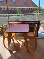 Geuther retro houten kinder tafel en 2 stoeltjes, Ophalen, Gebruikt, Tafel(s) en Stoel(en)