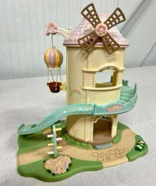 Vintage Calico Critters-Sylvanian Families Speelhuis molen, Verzamelen, Poppenhuizen en Toebehoren, Zo goed als nieuw, Ophalen of Verzenden