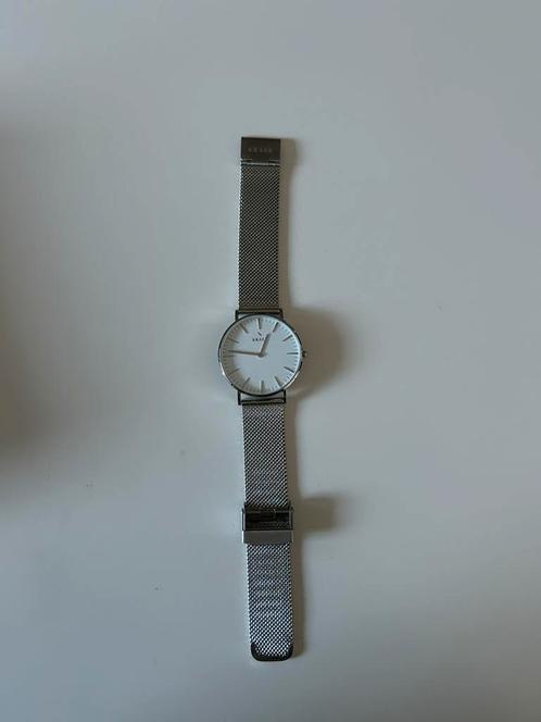 Horloge zilver Kraek, Sieraden, Tassen en Uiterlijk, Horloges | Dames, Zo goed als nieuw, Polshorloge, Overige merken, Ophalen of Verzenden