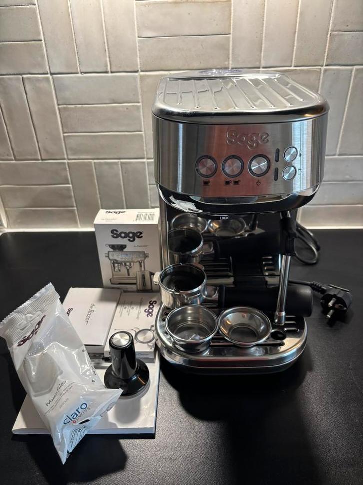Sage the Bambino Plus - espressoapparaat, Witgoed en Apparatuur, Koffiezetapparaten, Gebruikt, Gemalen koffie, Koffiebonen, Espresso apparaat