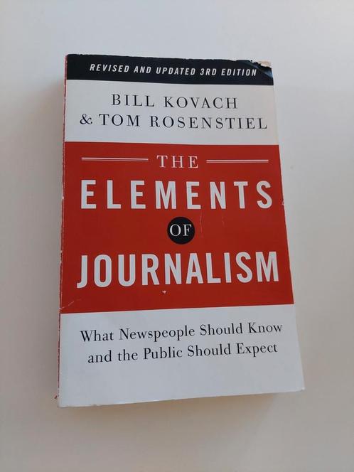 The Elements of Journalism, Revised and Updated 3rd Edition, Boeken, Studieboeken en Cursussen, Gelezen, HBO, Beta, Ophalen of Verzenden