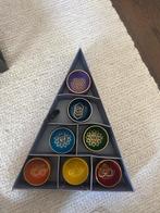 7 chakra klankschaal setje met doos (beschadigingen in doos), Muziek en Instrumenten, Percussie, Ophalen, Melodische percussie