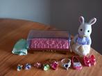 Sylvanian families wit konijn/juwelen/winkel compleet, Ophalen of Verzenden, Zo goed als nieuw