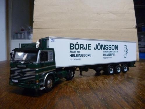 Tekno Scania 142 Borje Jonsson met certificaat, Hobby en Vrije tijd, Modelauto's | 1:50, Nieuw, Bus of Vrachtwagen, Tekno, Ophalen of Verzenden