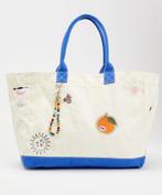 NEW Becksöndergaard Camilla Canvas Shopper with bordurs Blue, Sieraden, Tassen en Uiterlijk, Tassen | Damestassen, Ophalen of Verzenden