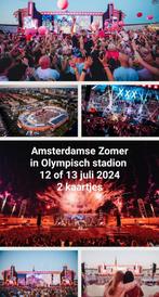 2 kaarten Amsterdamse Zomer in Olympisch stadion, Juli, Twee personen