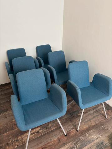 Lichtblauwe Design Eetkamerstoelen beschikbaar voor biedingen