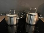 Sigg Pannen Set - 2 Stuks kook pannen RVS, Gebruikt, Inductieplaat, Rvs, Ophalen