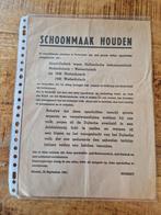 Mussert - Schoonmaak houden - 1941 - Pamflet, Ophalen of Verzenden, Overige onderwerpen, Mussert, Tweede Wereldoorlog