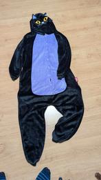 Zwarte Kat Onesie Carnaval - M/L, Ophalen of Verzenden, Zo goed als nieuw, Carnaval, Kleding