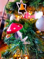 VINTAGE PADDESTOEL OP KLEM RETRO KUNSTOF 70 80 OUD KERST, Diversen, Kerst, Ophalen of Verzenden, Zo goed als nieuw