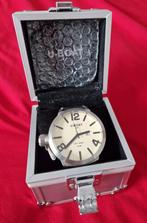 U-boat left hook 53 mm, Overige merken, Polshorloge, Ophalen of Verzenden, Leer