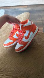Nike Dunk High Syracuse - Oranje/Wit 40,5, Kleding | Dames, Ophalen of Verzenden, Gedragen, Oranje, Sneakers of Gympen