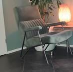Mooie groene fauteuil, Ophalen, 75 tot 100 cm, Zo goed als nieuw, Metaal