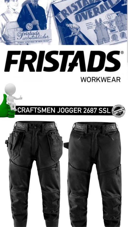 FRISTADS CRAFTSMEN JOGGER 2687 SSL ZWART MAAT M, Tuin en Terras, Werkkleding, Nieuw, Heren, Broek, Verzenden
