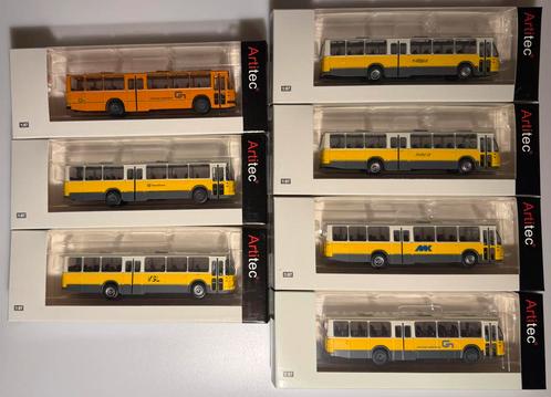 Prachtige partij van 7 Artitec bussen - Nieuw in ovp, Hobby en Vrije tijd, Modelauto's | 1:87, Nieuw, Bus of Vrachtwagen, Overige merken