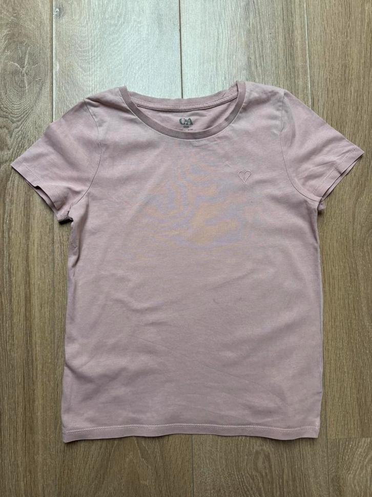 C&A meisjes t-shirt lichtroze maat 140, Kinderen en Baby's, Kinderkleding | Maat 140, Gebruikt, Meisje, Shirt of Longsleeve, Ophalen of Verzenden