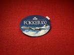 KLM Fokker 100 sticker te koop, Verzamelen, Luchtvaart en Vliegtuigspotten, Ophalen of Verzenden, Nieuw, Overige typen