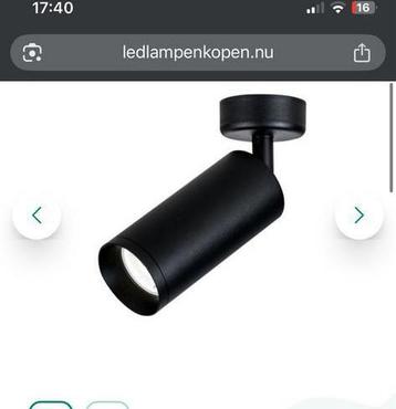 4 x opbouwspot zwart kantelbaar nieuw beschikbaar voor biedingen