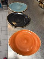 10 x borden steellite, verschillende kleuren, Huis en Inrichting, Keuken | Servies, Ophalen, Zo goed als nieuw, Overige stijlen