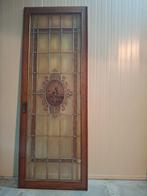 8 eikenhouten deuren met glas in lood, jaren dertig, Antiek en Kunst, Ophalen