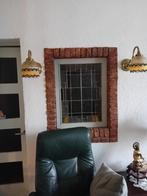 2 stel antiek art deco glazen wandlampjes, Ophalen of Verzenden