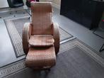 Prachtige bamboe / rotan vinted lounge stoel, Ophalen, Zo goed als nieuw, 50 tot 75 cm