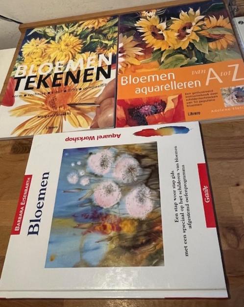 3 x Bloemen in aquarel, tekenen aquarel Workshop. Librero/G, Boeken, Hobby en Vrije tijd, Zo goed als nieuw, Tekenen en Schilderen