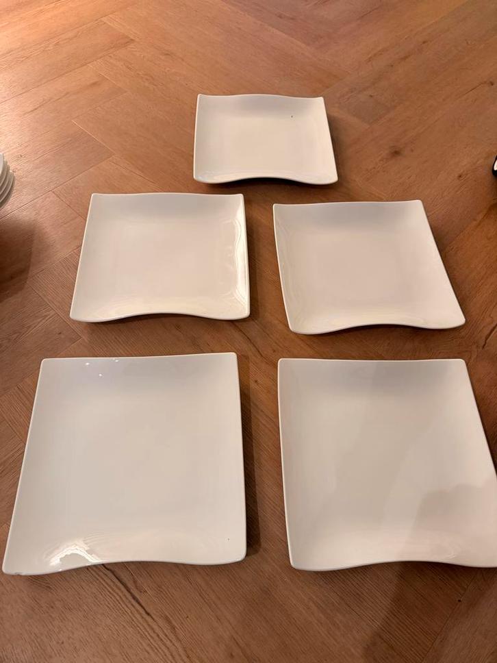 Villeroy & Boch New Wave servies, Huis en Inrichting, Keuken | Servies, Zo goed als nieuw, Bord(en), Effen, Porselein, Ophalen of Verzenden