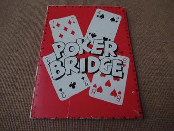 Poker Bridge boekje - Een nieuw kaartspel, 1e druk 1954 beschikbaar voor biedingen