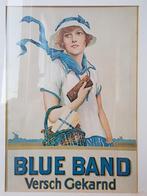 Mooie ingelijste vintage reclame prent van Blue Band 51,2 cm, Ophalen of Verzenden